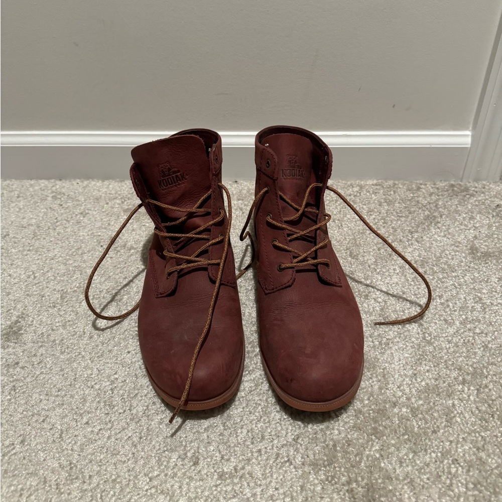Maroon boots